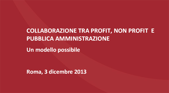 Dall’Osservatorio sul Non Profit, pubblicato il “Modello di collaborazione per lo sviluppo socio economico del territorio”